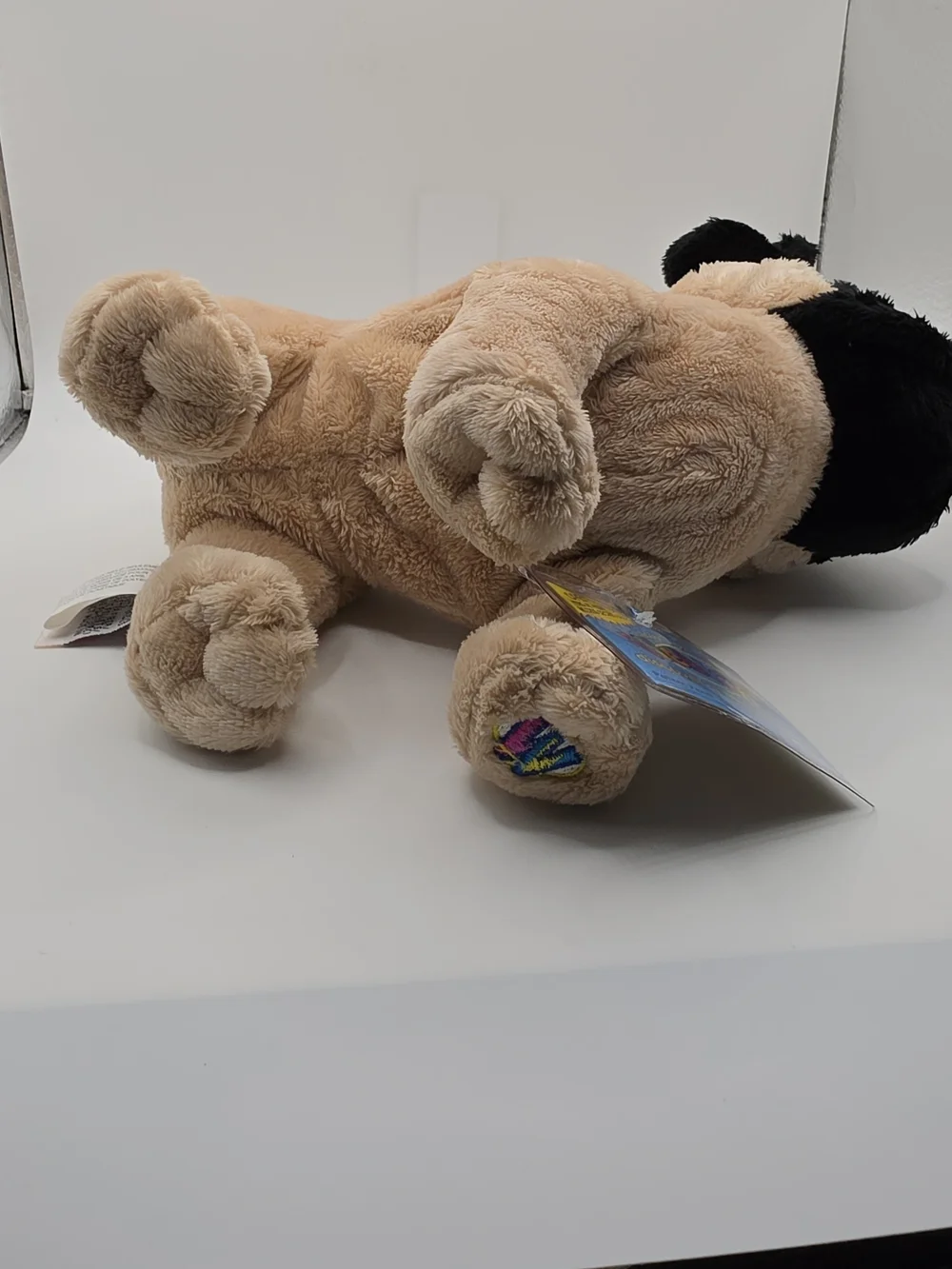Webkinz Plush Pug Dog Toy - Beige and Black